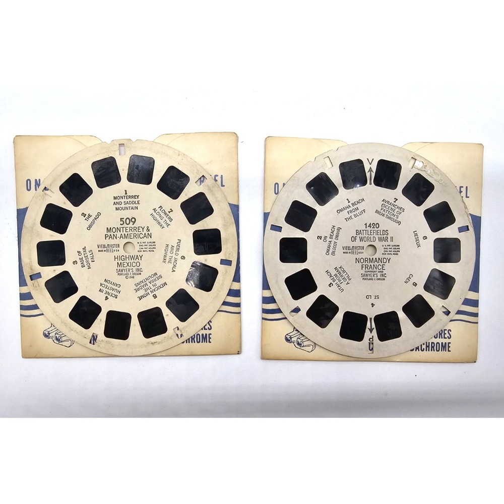 VTG GAF Viewmaster & 19 Reels: Cities, Nat'l Parks, WWII, Jerusalem & More - Picture 9 of 11